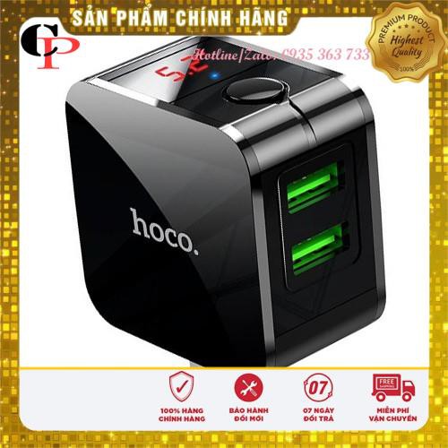 Củ sạc nhanh tự ngắt chính hãng Hoco HK5 SATOPA OFFICIAL cốc sạc nhanh cho iphone có đèn led hiển thị dòng điện