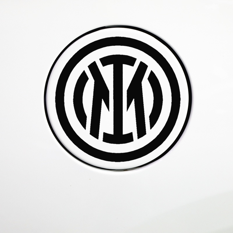 Sticker Phản Quang Dán Trang Trí Nắp Bình Xăng Xe Hơi / Laptop / Xe Máy Hình Quả Bóng Đá Inter Milan