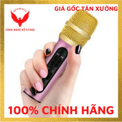 (Hàng có sẵn) Bộ Micro C11 Live Stream, Hát Karaoke Chuyên Nghiệp Mới, Đầy Đủ Phụ Kiện Tai Nghe, Cáp Sạc, Dây