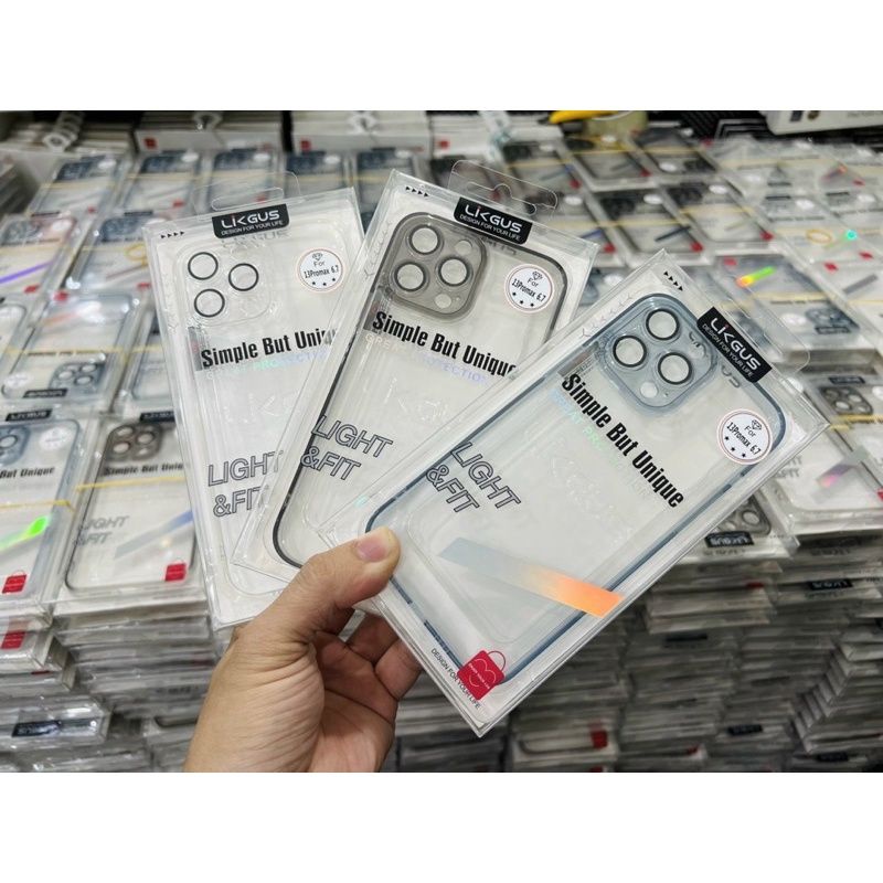 Ốp Lưng LIKGUS Bảo Vệ Camera Iphone 13, 13 Pro Max, 12 Pro Max, 11, 11 Pro Max Lưng Mica