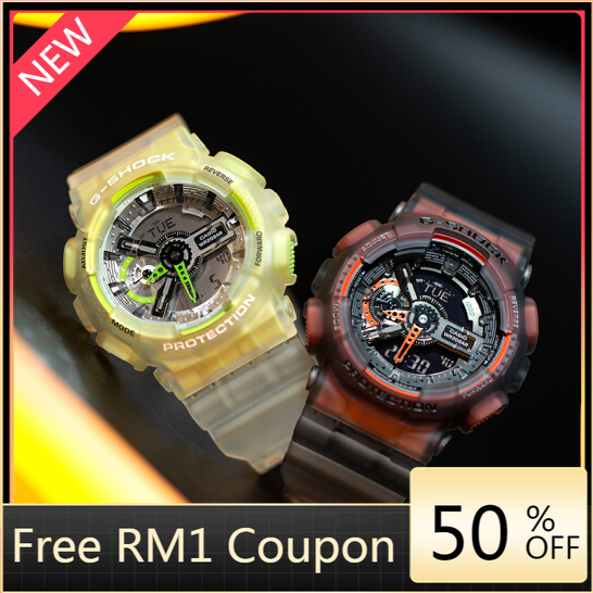 Đồng Hồ Đeo Tay GSHOCK GA-110LS-7APRE Chống Sốc Chống Nước Tự Động Màu Trong Suốt Cho Nam