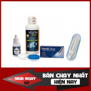 [FREESHIP|COMBO J] 01 Cặp Kính Áp Tròng Australia Cận Thị Mediclear +01 Nước Ngâm + 01 Nhỏ Mắt + Nhíp Đeo Lens