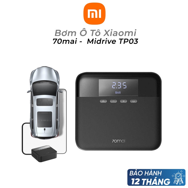 Bơm ô tô Xiaomi 70Mai Midrive TP03/Mijia MJCQB04QJ bơm xe đạp, bơm ô tô, bơm xe máy