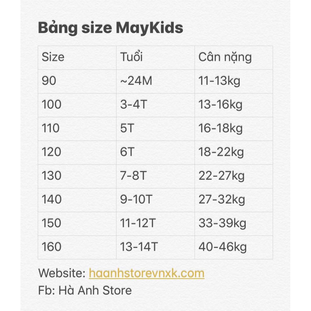 [Organic cotton] Quần lửng cotton giấy May-kids xuất Hàn size 140 (27-32kg)