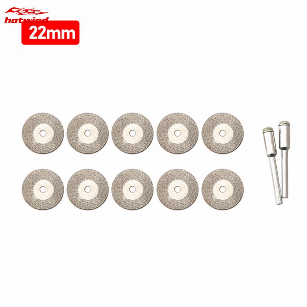 Bộ 10 Đĩa Cắt Kim Cương 30mm Và 2 Lưỡi Khoan