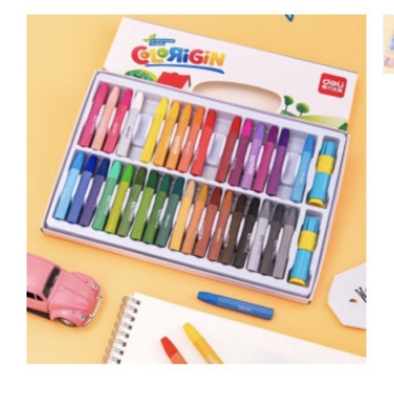 Sáp dầu Deli 36 màu chính hãng kèm bút
