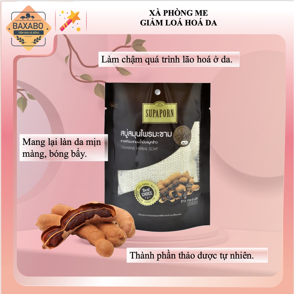 XÀ PHÒNG ME THẢO DƯỢC SUPAPORN NỘI ĐỊA THÁI LAN - XÀ PHÒNG GIẢM LÃO HOÁ DA THÁI LAN - HÀNG CHÍNH HÃNG