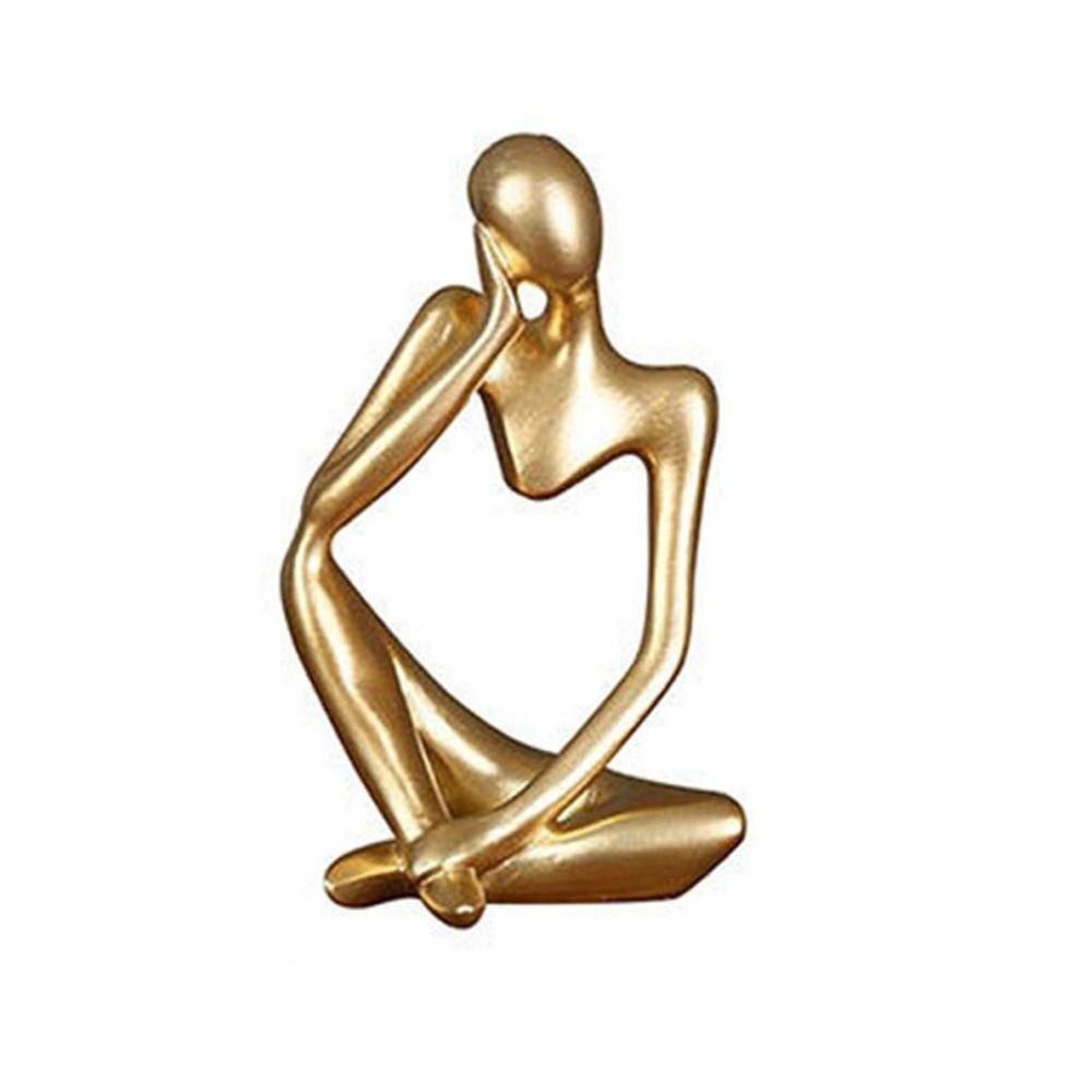 Tượng Điêu Khắc Thủ Công Hình Người Suy Tư Thời Trang Để Bàn Trang Trí