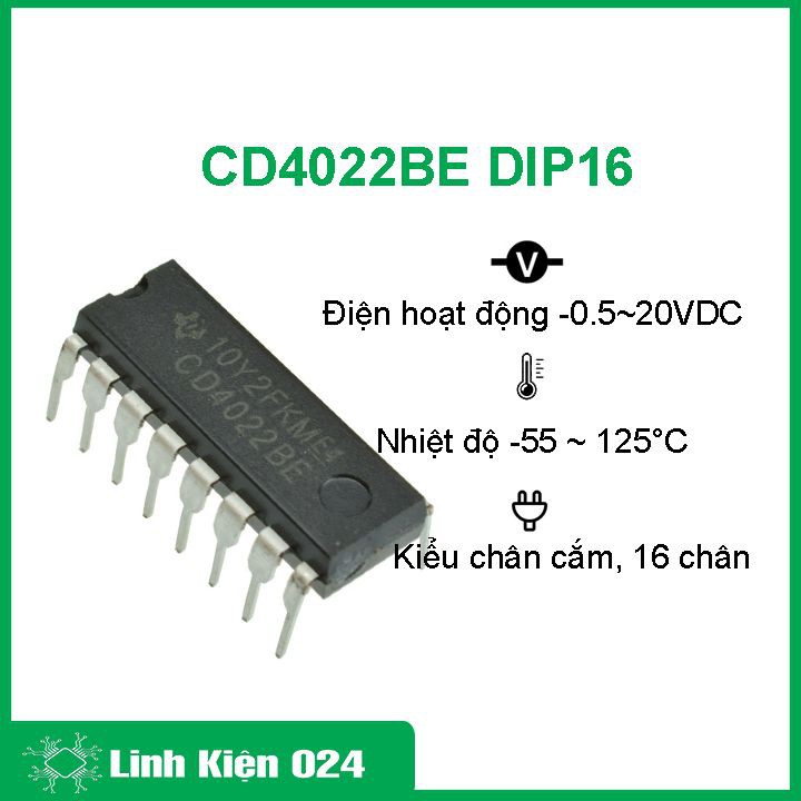 Chíp CD4022BE DIP16