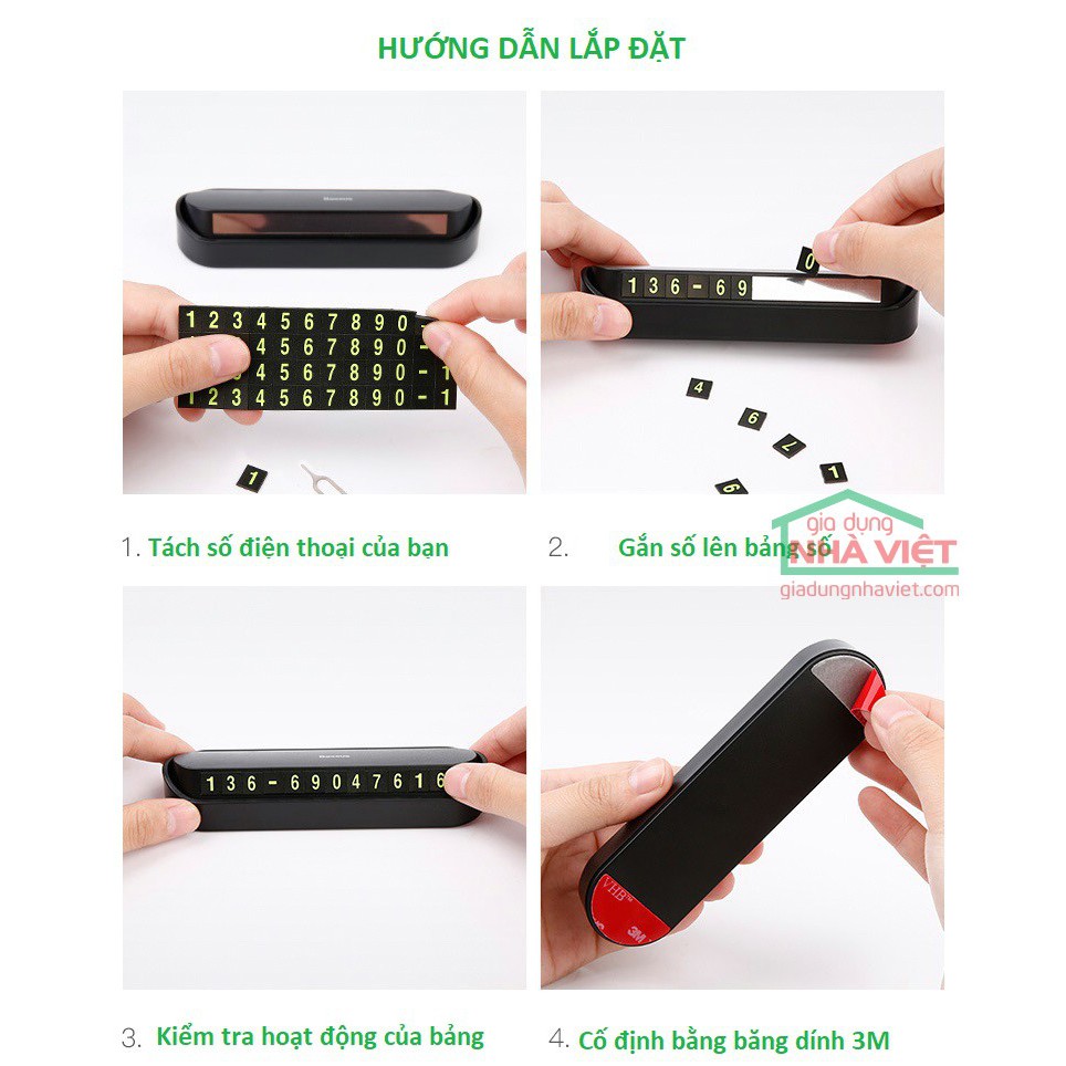 Thẻ để lại số điện thoại trên xe hơi ON - OFF cực dễ | BigBuy360 - bigbuy360.vn
