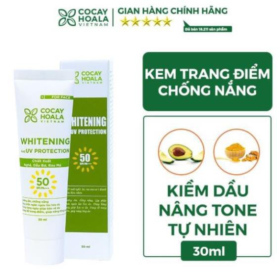 [GIÁ TỐT NHẤT] Kem Bơ Nghệ không bết dính, chống thấm nước, nâng tông da, thay thế kem nền, chống nắng, dưỡng da 30ml