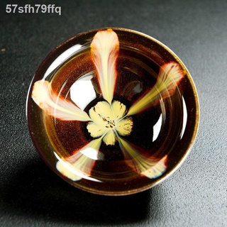 ☬ ♣♝Jianzhan gốm cốc chủ lò thay đổi kung fu tách trà tách trà đơn tách trà tách trà đổi màu bát trà lớn gặp kh