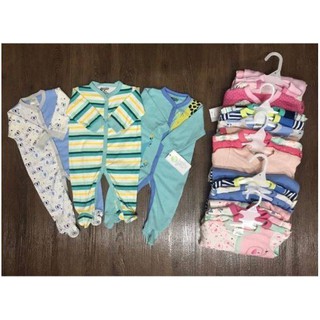 Sét 3 body cotton liền tất Baby Gear