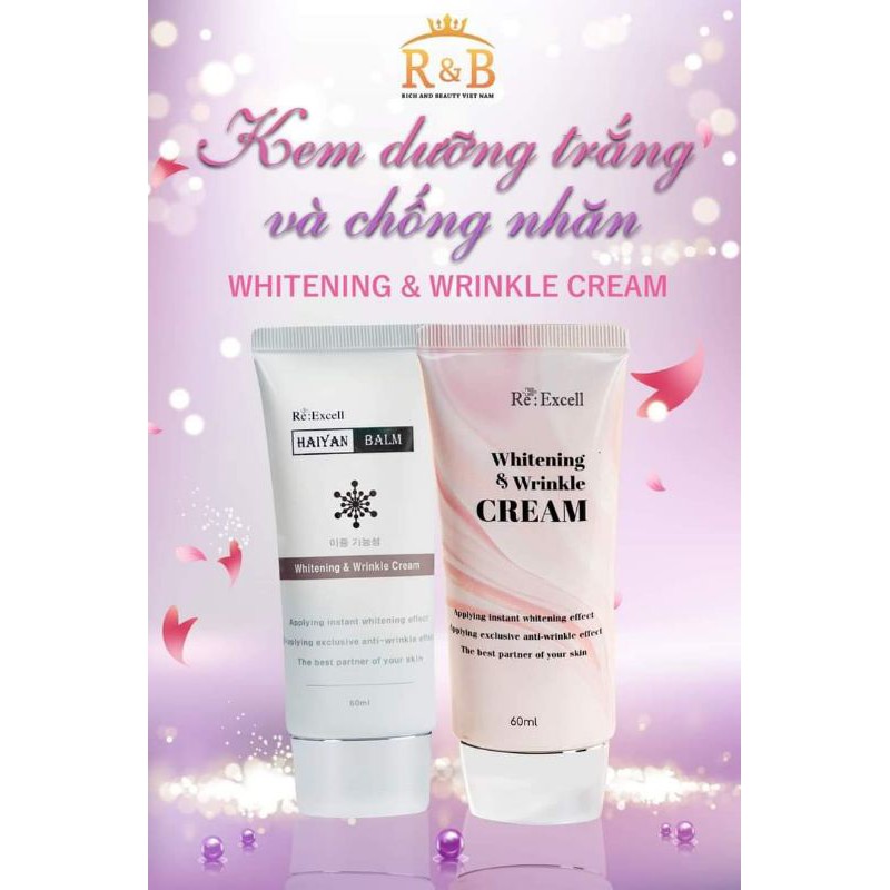 Kem Dưỡng Trắng và chống nhăn Whitening & WrinKle Cream nâng tông trắng hồng
