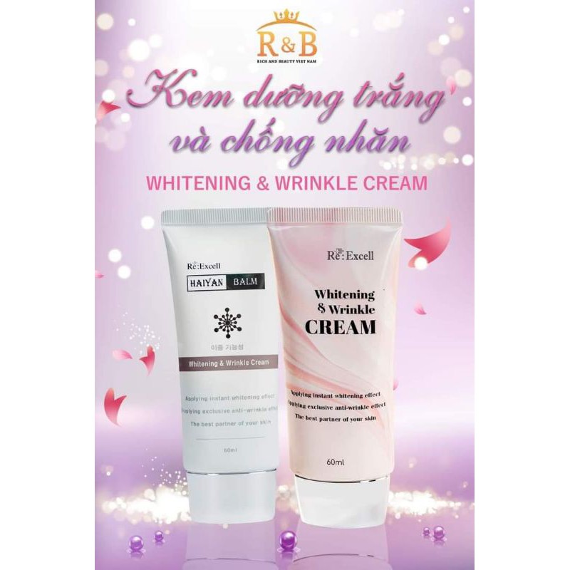 [Chính hãng - Free ship] Kem Dưỡng Trắng và chống nhăn Whitening & WrinKle Cream nâng tông trắng hồng