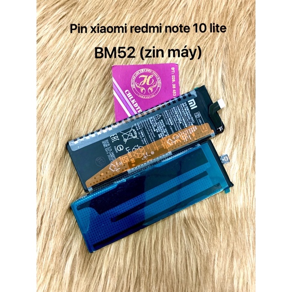 pin xiaomi redmi note 10 lite zin chính hãng, ký hiệu trên pin BM52