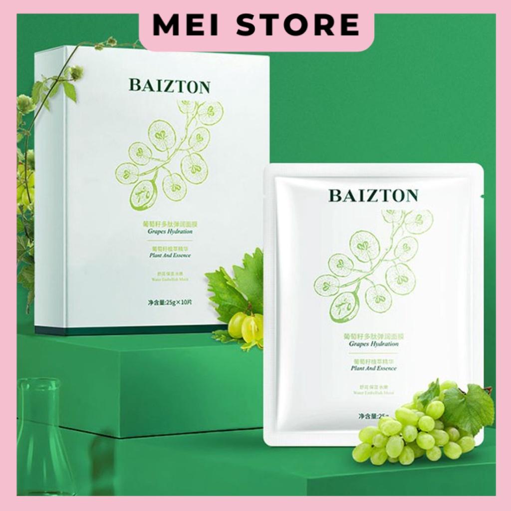 Mặt Nạ Hạt Nho BAIZTON Tinh Chất Đàn Hồi Giữ Ẩm Làm Giảm Nếp Nhăn