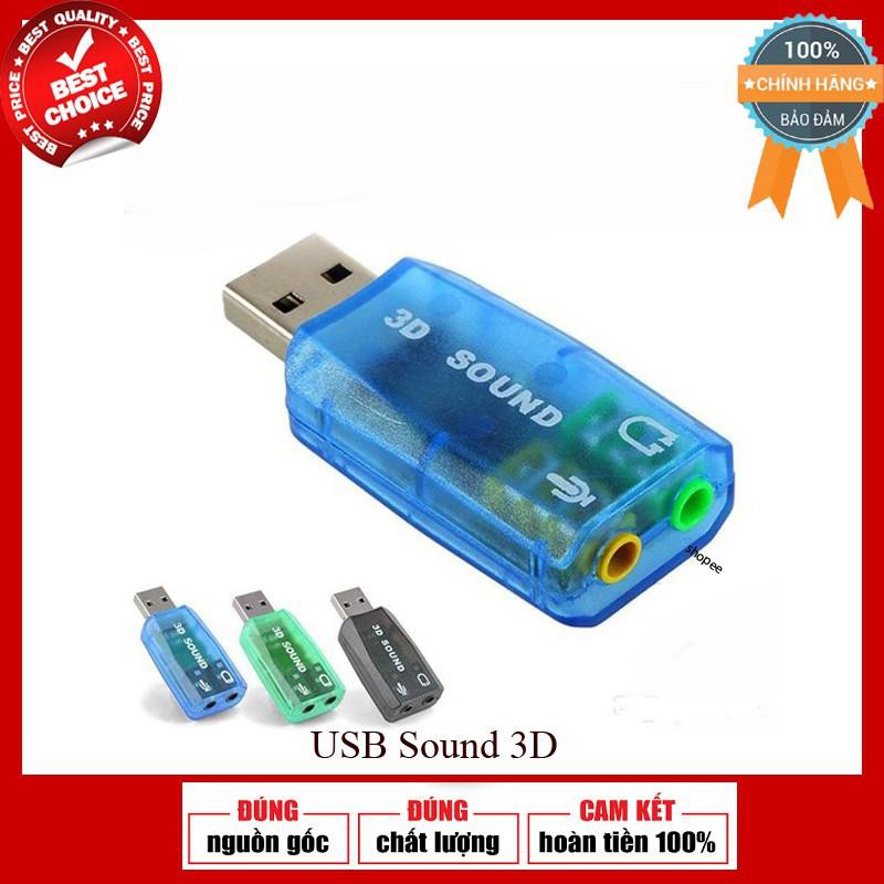 Usb 3D Sound 5.1 Tide tạo cổng Audio Và Microphone cho máy tính