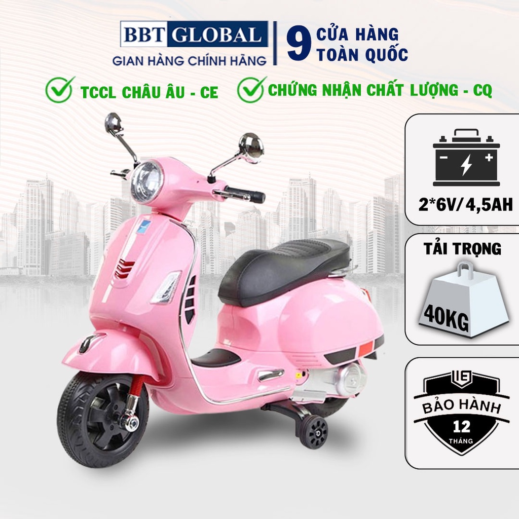 Xe máy điện trẻ em BBT Global Vespa BBT-6116
