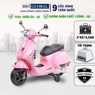 [Tặng mũ bảo hiểm siêu nhẹ] Xe máy điện trẻ em BBT Global Vespa BBT-6116