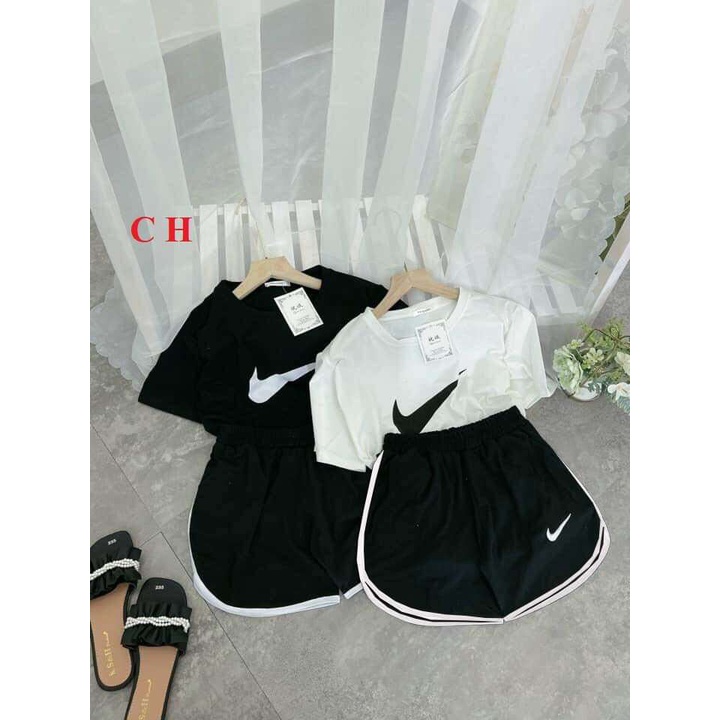 Set Đồ Bộ Áo Phông Quần Short mặc nhà Thể Thao Nữ Cá Tính, Năng Động SP000237-babytee