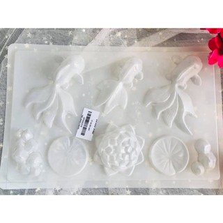 Khuôn Cá Công Chúa lớn + Đài Sen, Lá Sen dùng đổ rau câu 3D, 4D