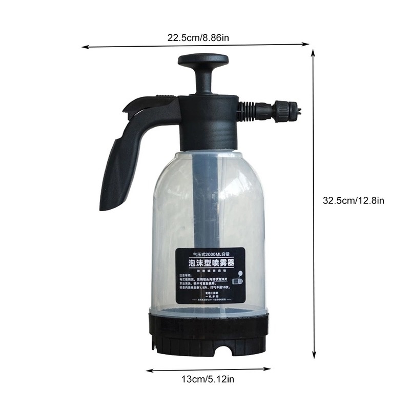 1 Bình Xịt Nước Cầm Tay Dung Tích 2L Bằng Nhựa Trong Suốt Đa Năng