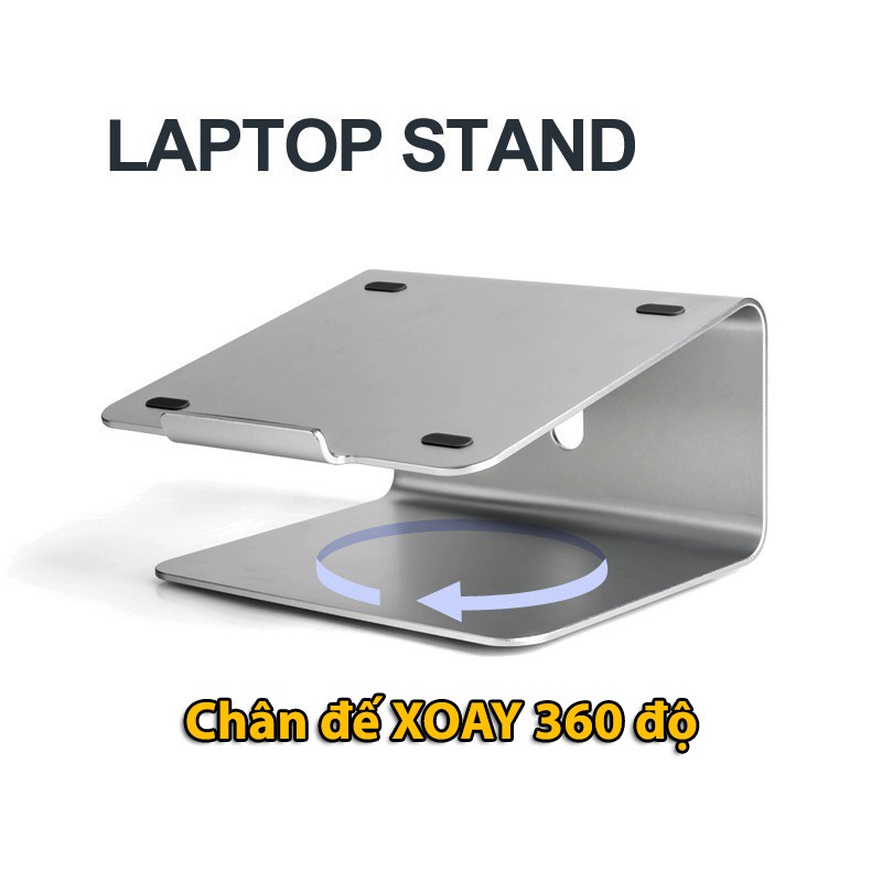 [CAO CẤP] Giá đỡ laptop trên bàn xoay 360