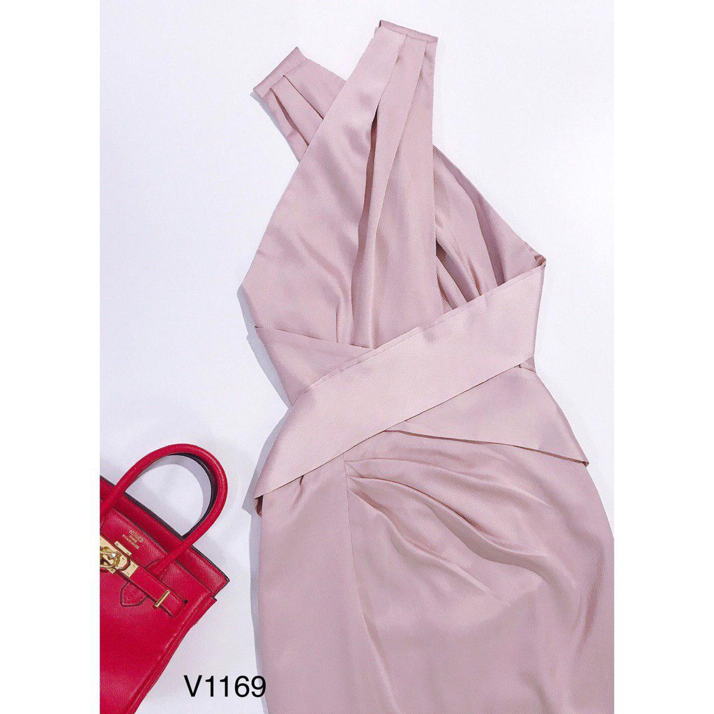 [ xả kho ] MiD Váy lụa tơ cao cấp V1169 Mie Design kèm ảnh thật