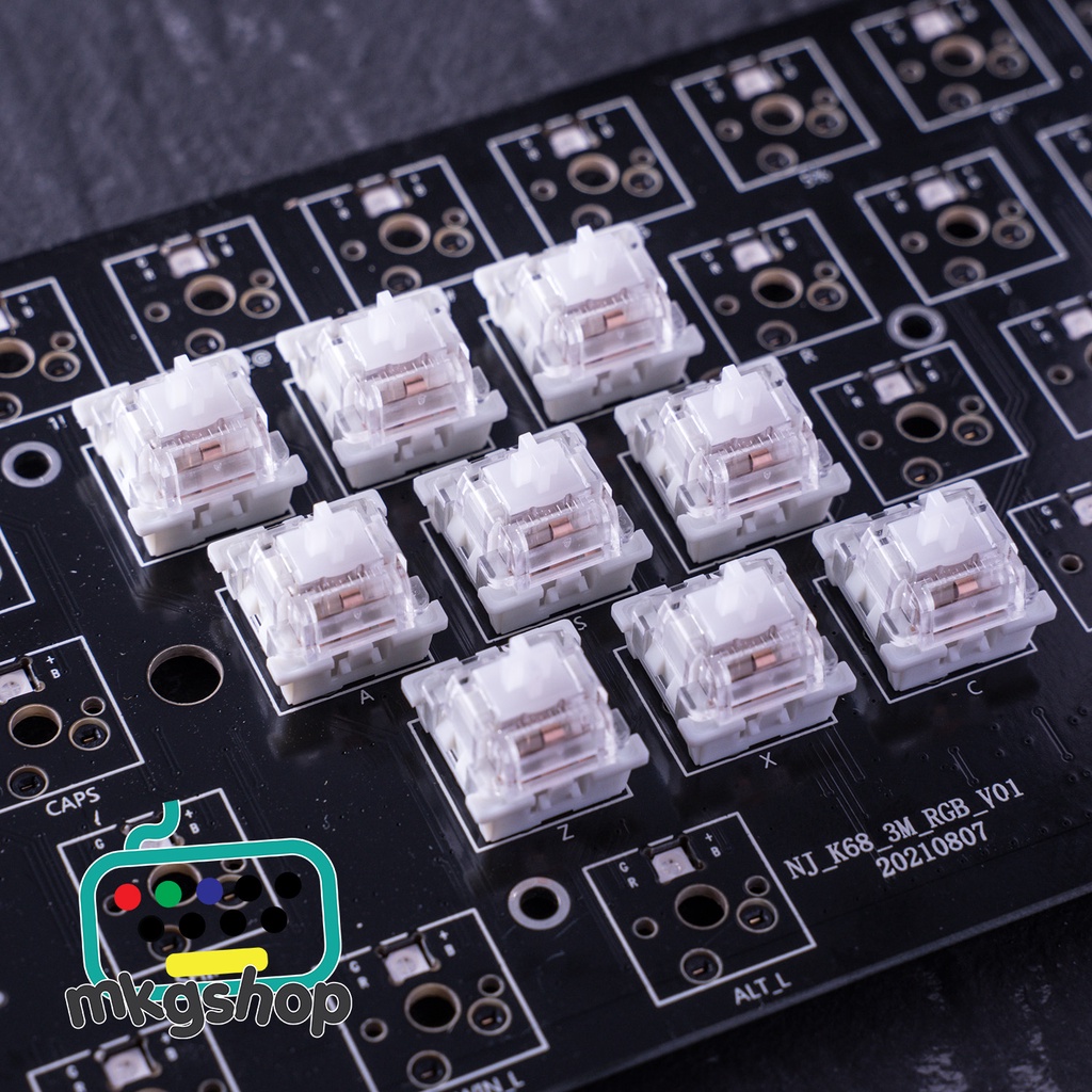 Switch Outemu Silent ít gây tiếng ồn cho bàn phím cơ, 3 pin, RGB