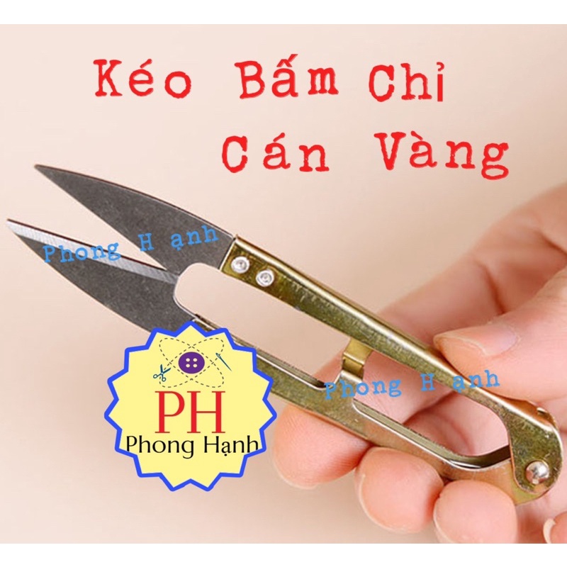 Hộp Kéo Bấm Chỉ Cán Tím, Cán Vàng (1 hộp 12 cây)