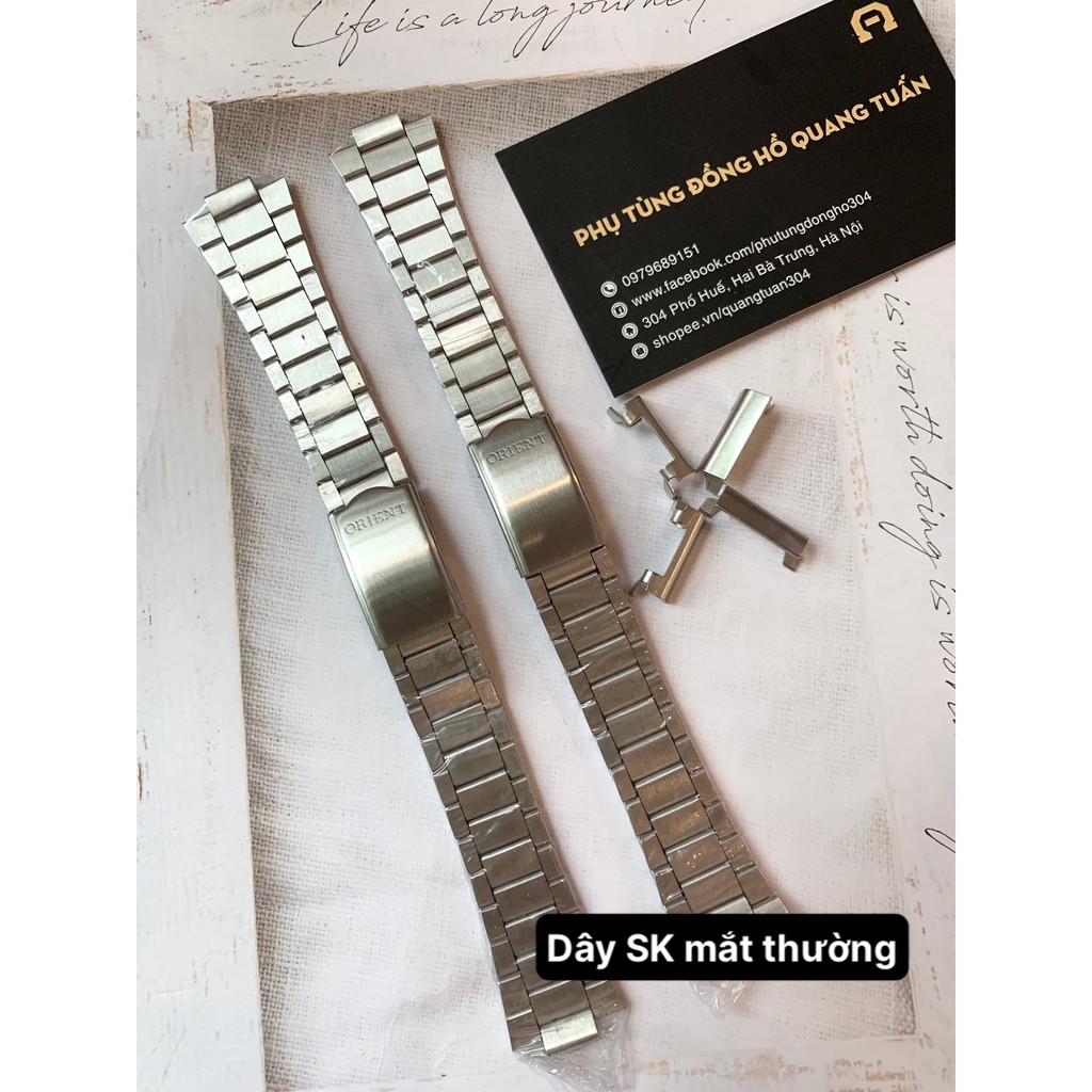 Dây inox cho đồng hồ SK - ORIENT Tặng kèm bộ chốt
