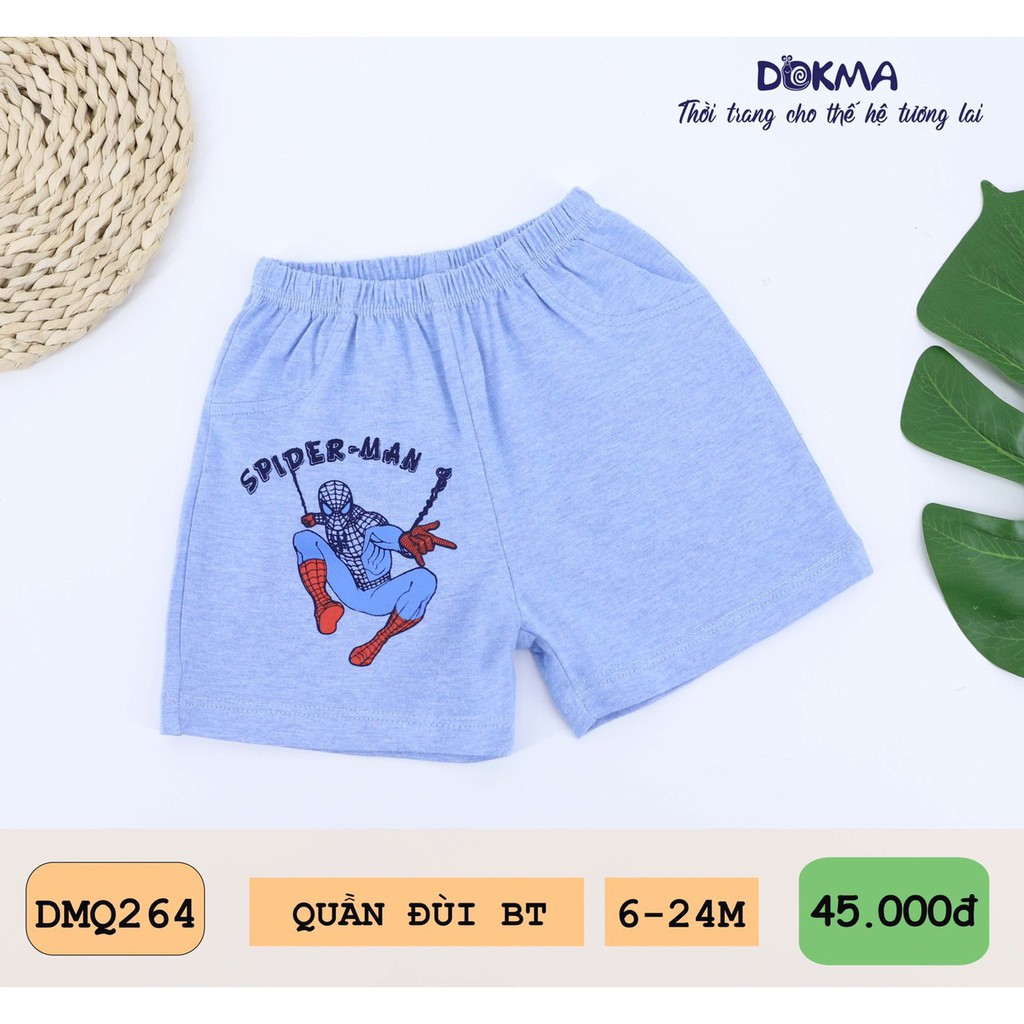 Quần đùi Dokma in hình người nhện DMQ264