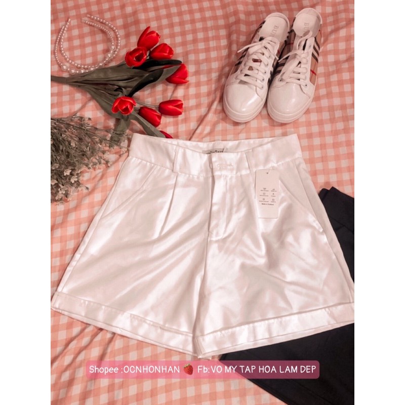 quần short vải săn lai