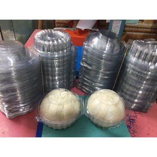 100 Hộp nhựa tròn đựng bánh bao, đựng bánh nhỏ