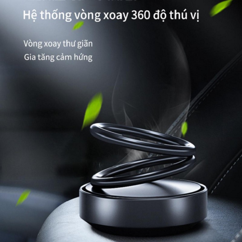 Nước hoa ô tô vòng xoay vô cực nam châm khử mùi ô tô, phụ kiện trang trí bàn làm việc văn phòng