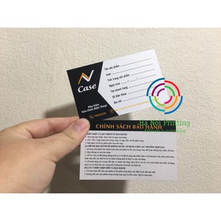 Combo 500 phiếu bảo hành shop phụ kiện điện thoại