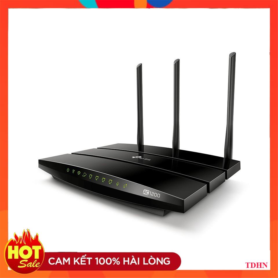 TP-Link Bộ phát Wifi Gigabit Wi-Fi Băng tần kép Chuẩn AC 1200Mbps mở rộng sống tối đa -Archer C1200 - Hãng phân phối chí