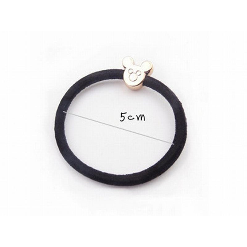 Set 5 chun buộc tóc đen đơn giản