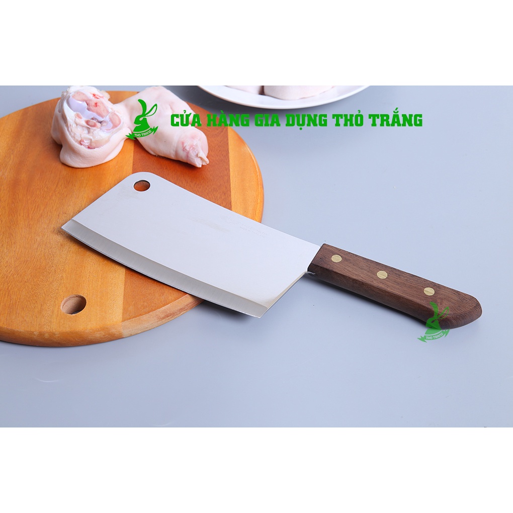Dao chặt xương thép không gỉ cán gỗ Eagle Thái Lan 100% chính hãng