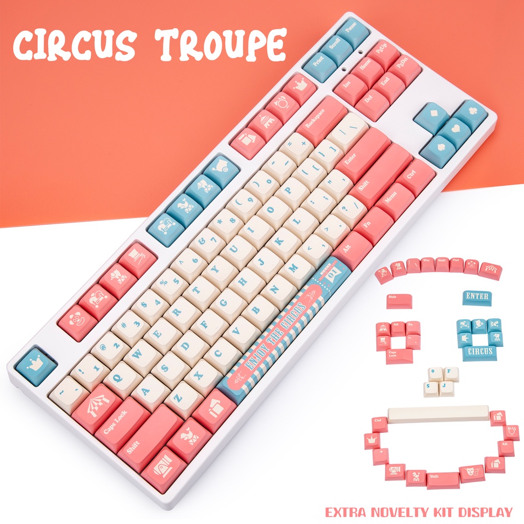 PBT XDA Cấu hình Keycaps tùy chỉnh 142 Phím Đặt ANSI Layout Keycaps Bộ cho Gateron Kailh Cherry MX Công tắc bàn phím cơ