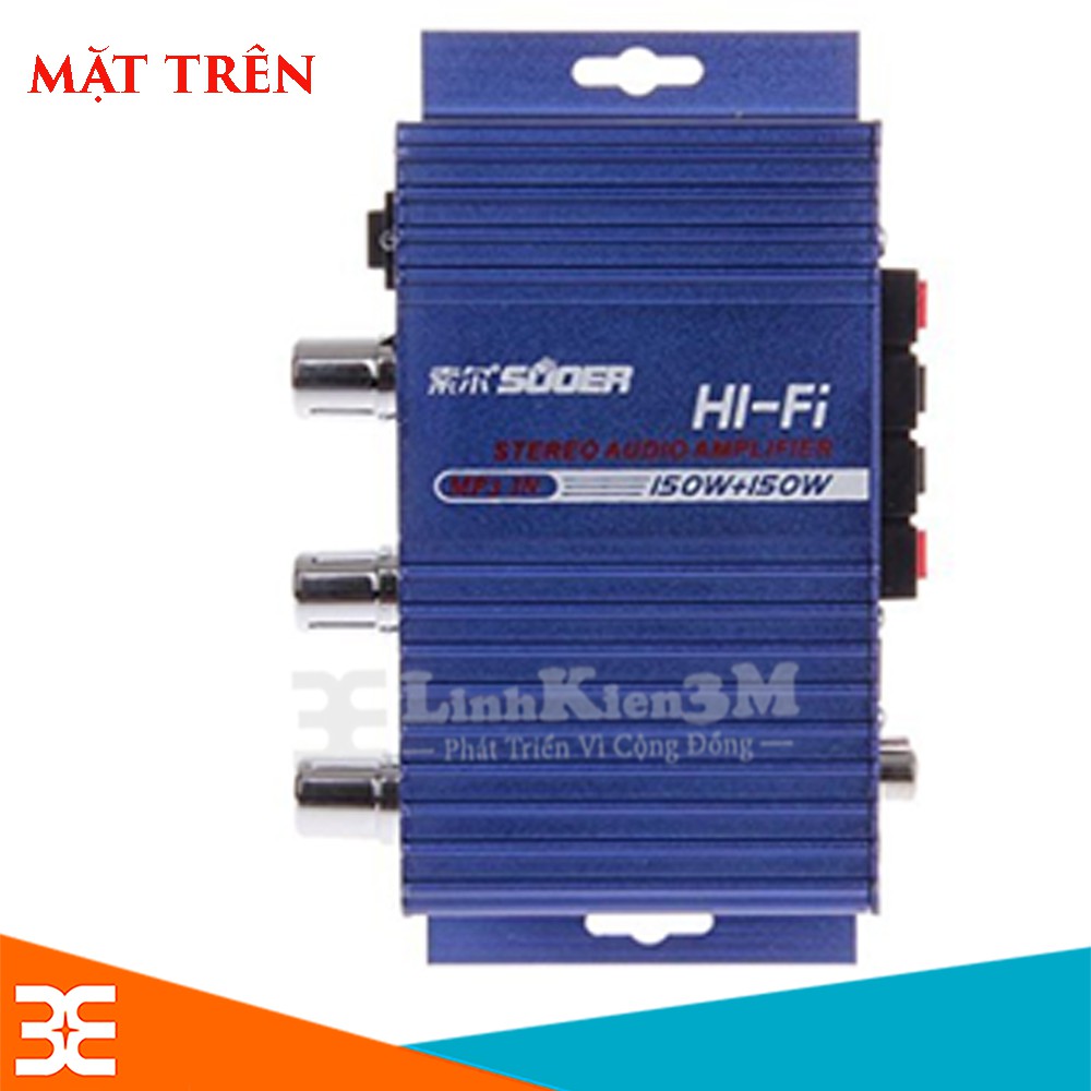 Mạch âm ly SON-8251A - Vỏ Nhôm 12V - Load 4Ω-8Ω Có cổng USB ( BH : 1 tháng )