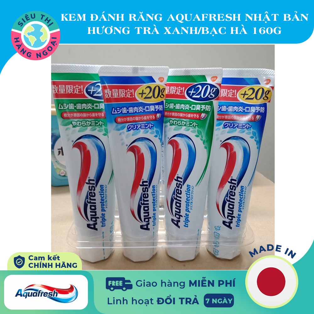 Kem Đánh Răng Aquafresh 160g Nội Địa Nhật Bản