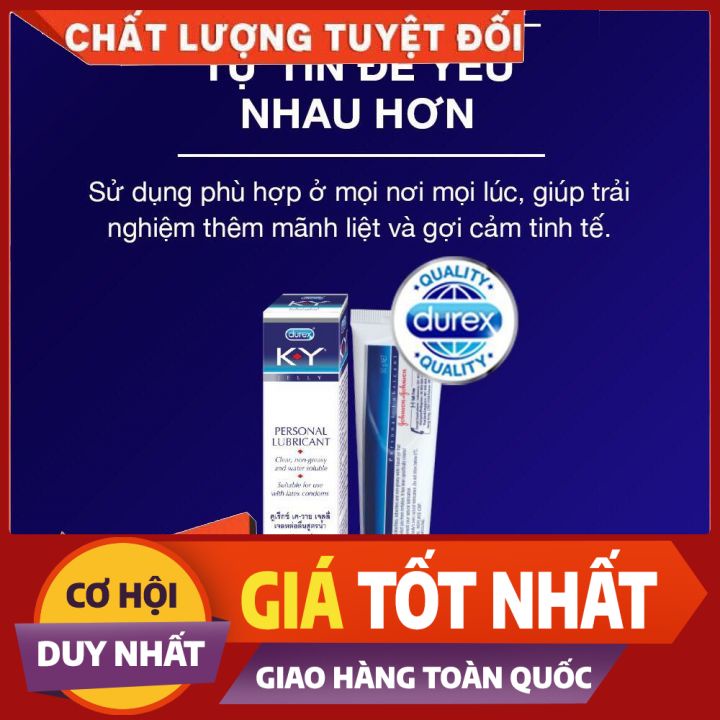 Gel bôi trơn Durex KY tuýp 50g hàng chính hãng