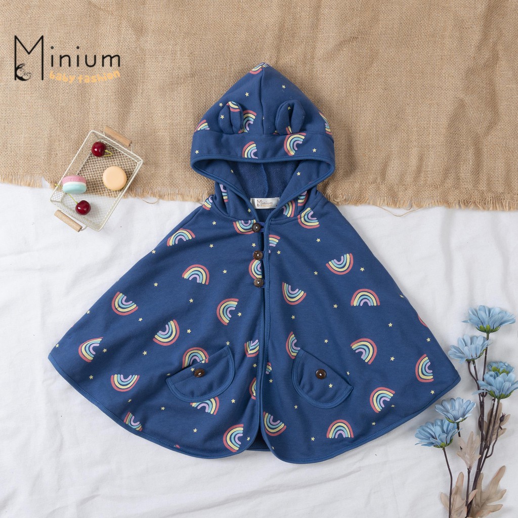 [Chất Đẹp] Áo Choàng Chống Nắng Cho Bé Trai, Bé Gái, Áo Cánh Dơi Ponchoni, Chất Liêu Cotton , thoáng mát (Size 0-6 tuổi)