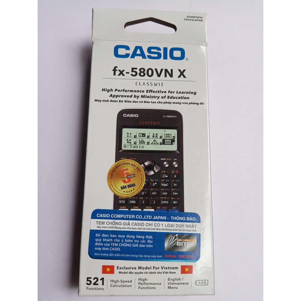 Máy tính Casio FX-580VN X