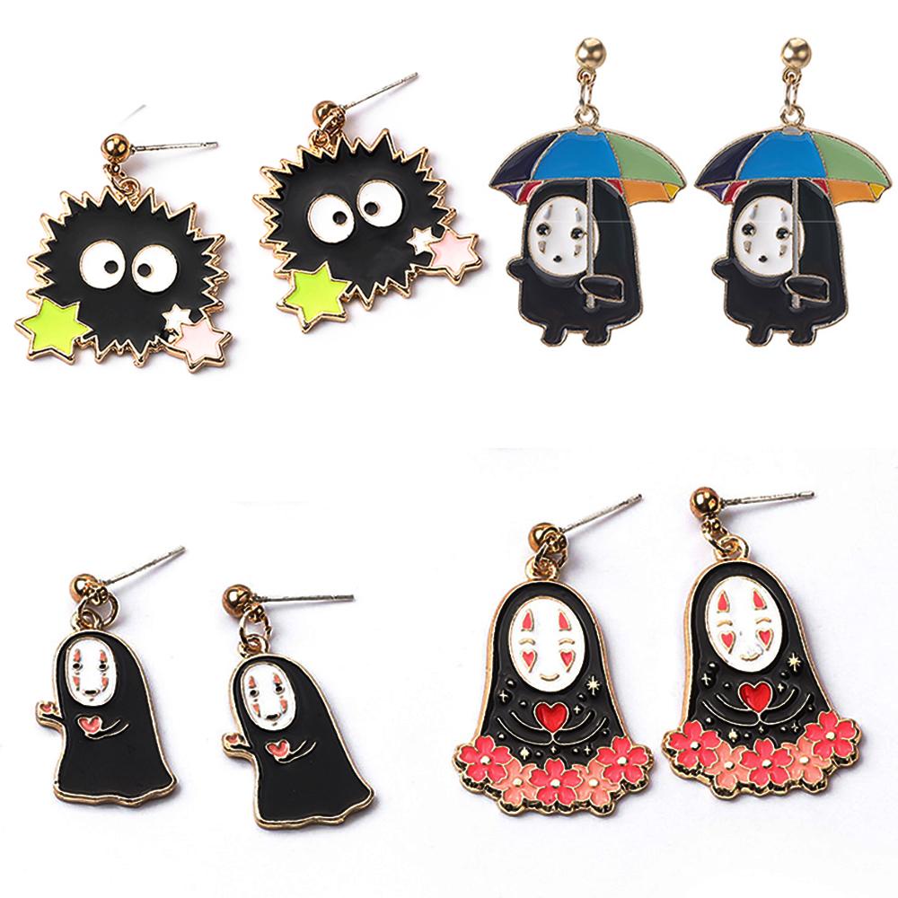 Khuyên Tai Hợp Kim Họa Tiết Anime Spirited Away Sáng Tạo Cho Nữ