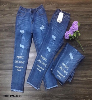 Jean lửng rách form 9 tấc Bigsize