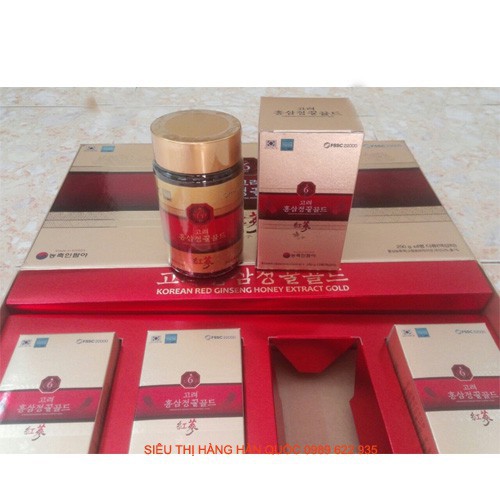 [SALE GIÁ SỈ] [ẢNH THẬT KÈM VIDEO] Cao Hồng Sâm thảo dược 6 Năm Tuổi Hanil, Hộp 4lọ x250gr | BigBuy360 - bigbuy360.vn