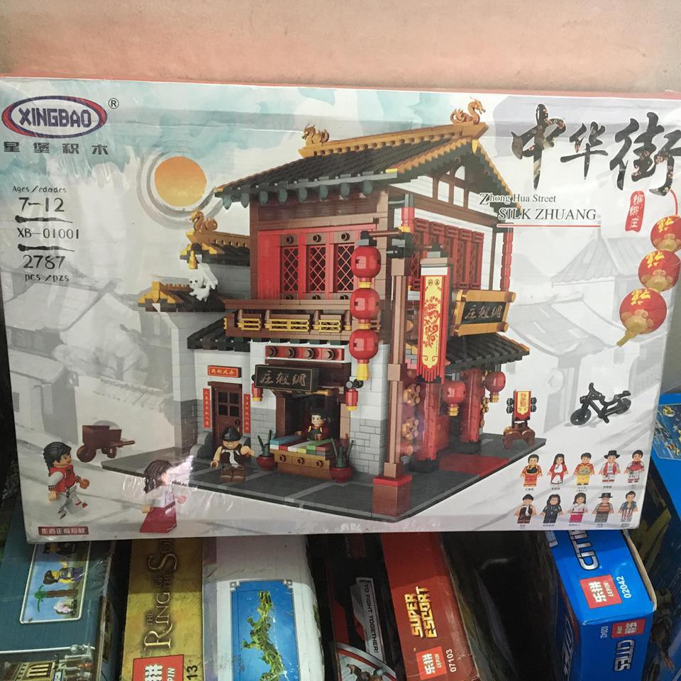 Bộ lắp ráp Lego XingBao XB - 01001 Cửa hàng bán lụa